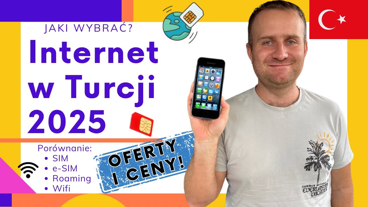 🇹🇷Internet w TURCJI. Porównujemy Karty SIM, e-SIM, Roaming i Wi-Fi! Aktualne oferty i ceny.