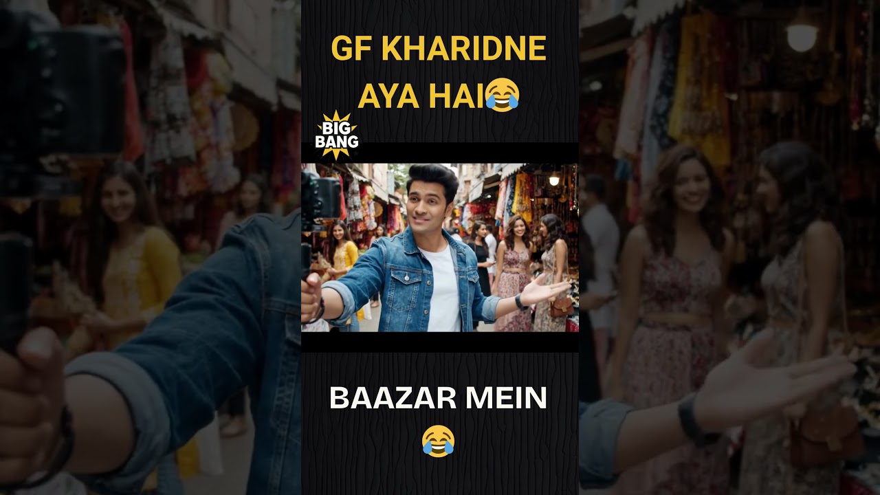 Raj's Girlfriend Hunt in the Busy Bazaar | Fun Vlog Challenge!  #aishorts #veo3 #funny