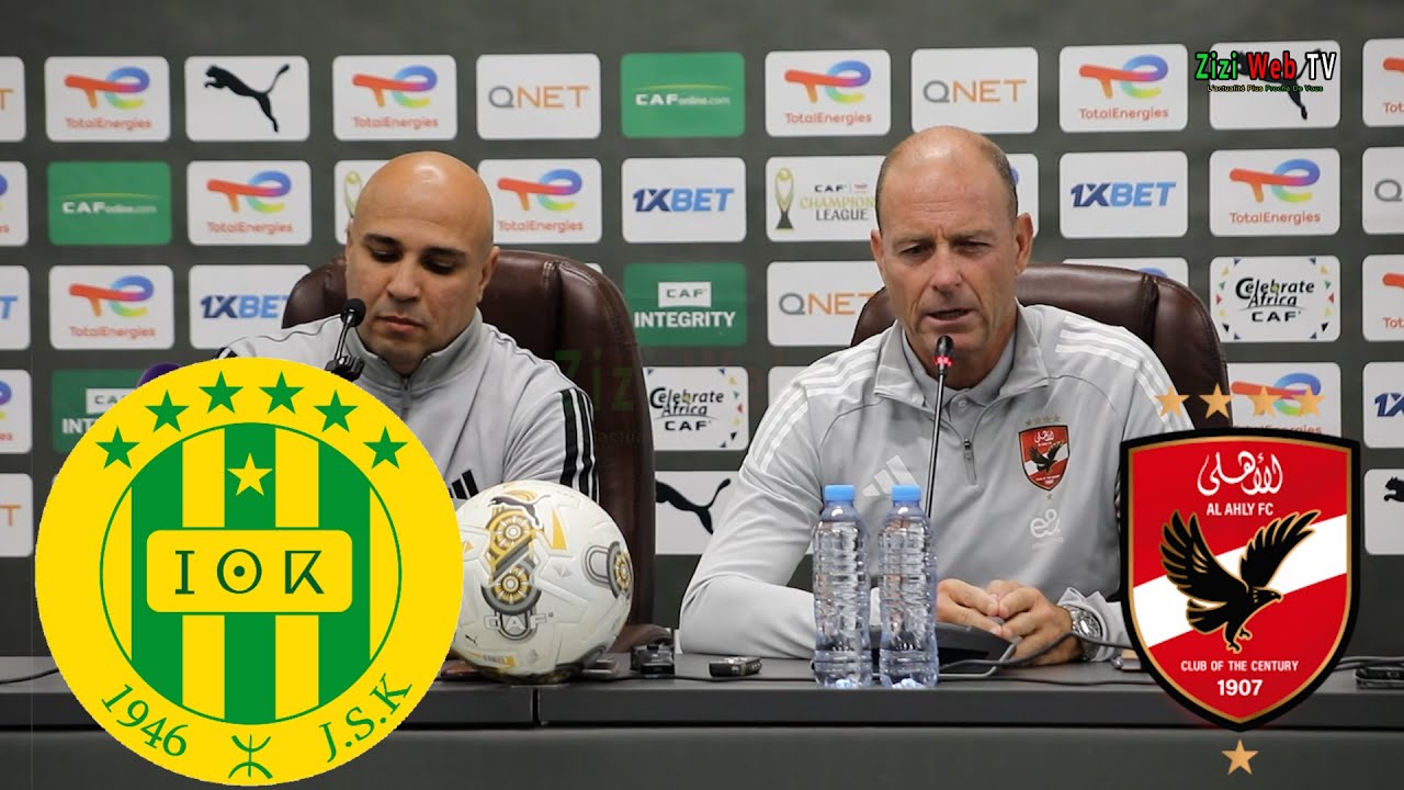 JSK – Conférence Du Coach Et Du Gardien De But De Al Ahly FC Canaris Avant Match Avec Les Canaris