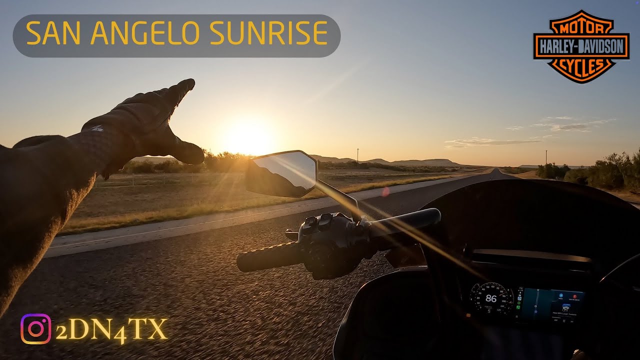 San Angelo Sunrise!  Morning ride to San Angelo, TX, breakfast, and a beautiful sunrise.