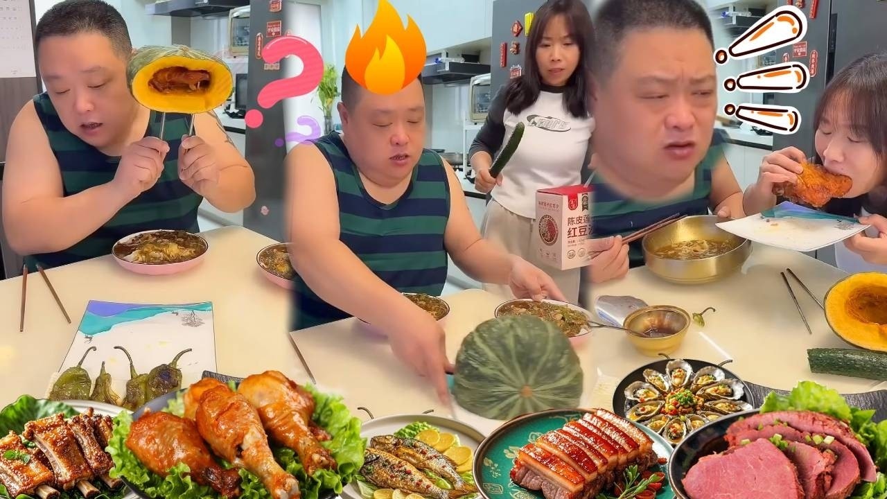 Ông chồng ngốc nghếch của tôi bắt tôi ăn bí ngô, nhưng cuối cùng tôi lại ăn gà quay.