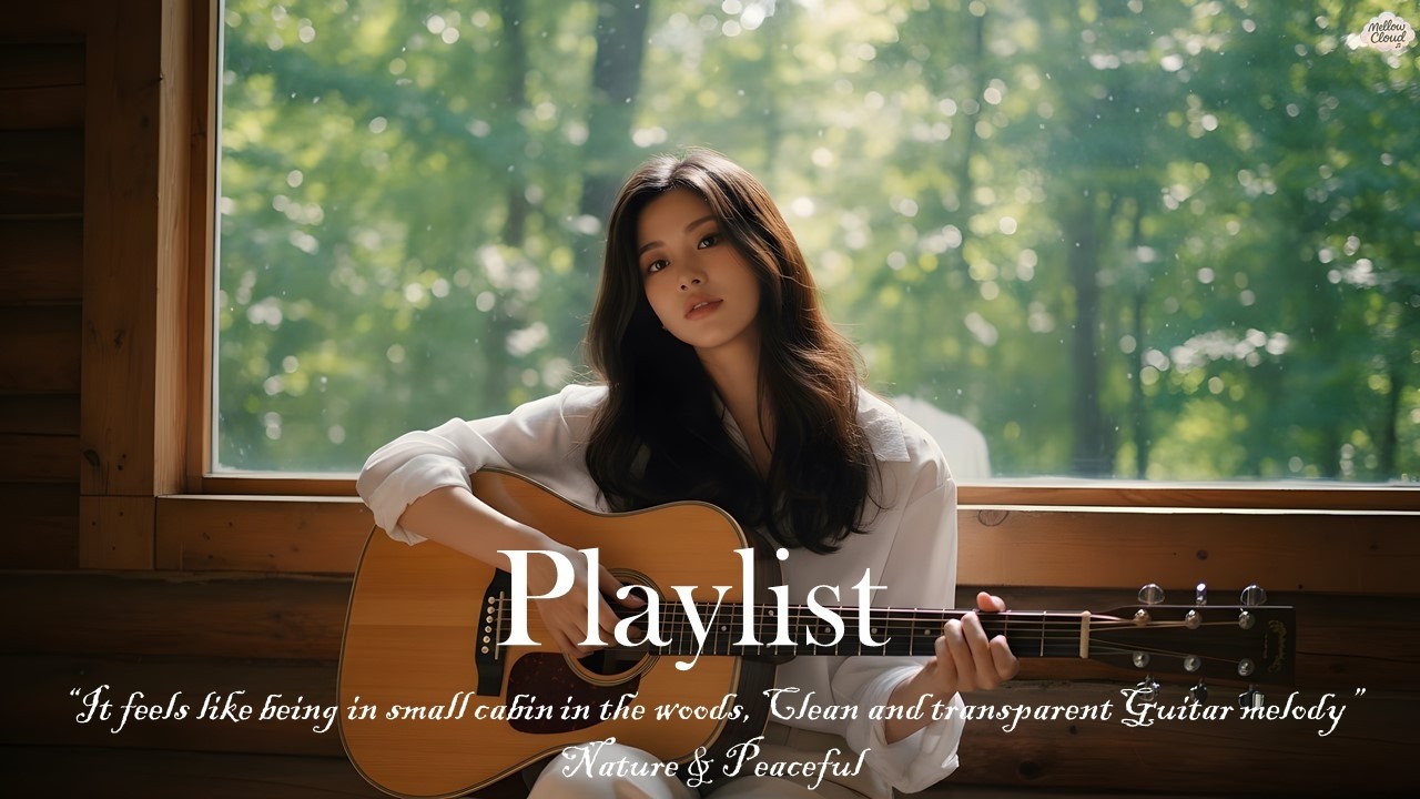 playlist 🌿 숲속 작은 오두막에 온 듯한, 맑고 투명한 기타 선율  Nature & Peaceful