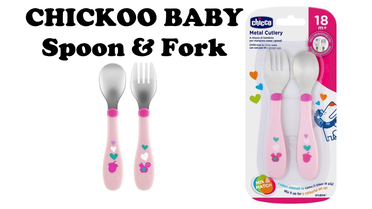 Chicoo Spoon and Fork for Baby Review Unboxing | Metal Cutlery for Kids | Stainless Steel Cutlery