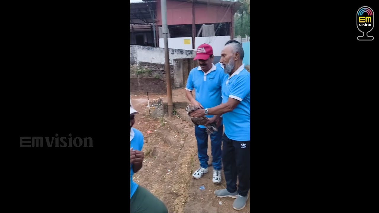 വലയിൽ കുരുങ്ങിയ മൂങ്ങക്ക് രക്ഷകരായി മെക് സെവൻ ഹെൽത്ത് ക്ലബ് അംഗങ്ങൾ..