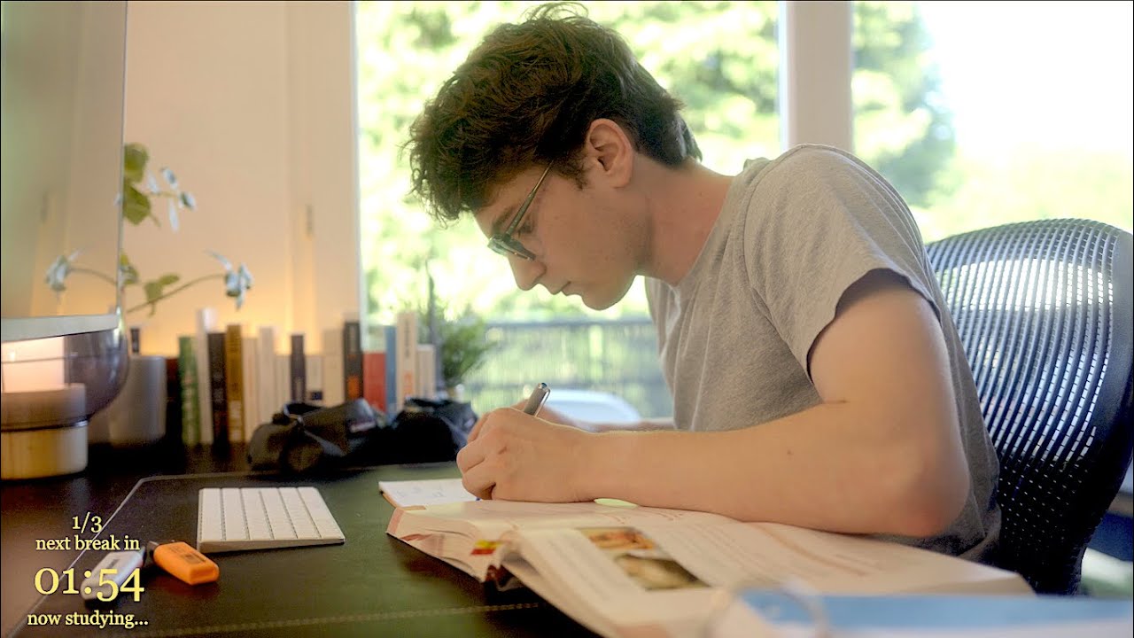 6-HOUR | Study With Me | No music, Deep work, Two breaks