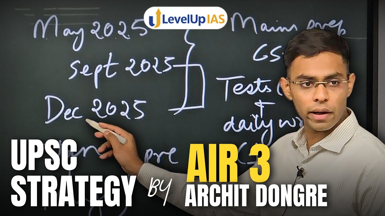 AIR 3, Archit Dongre: Detailed UPSC CSE Strategy for Next 12 Months 🏆| LevelUp IAS Topper