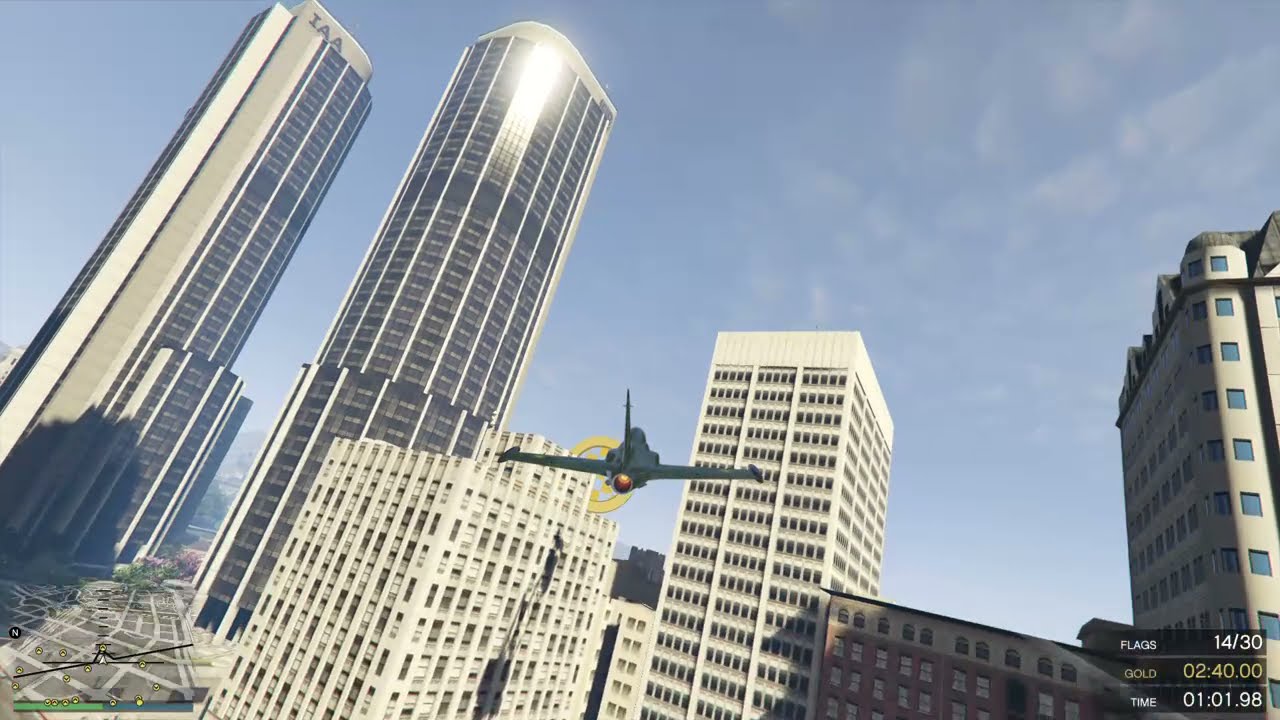 GTA 5 Flight School | Collect Flags Ep. 1 | Gold Medal Easy Route | 2:22