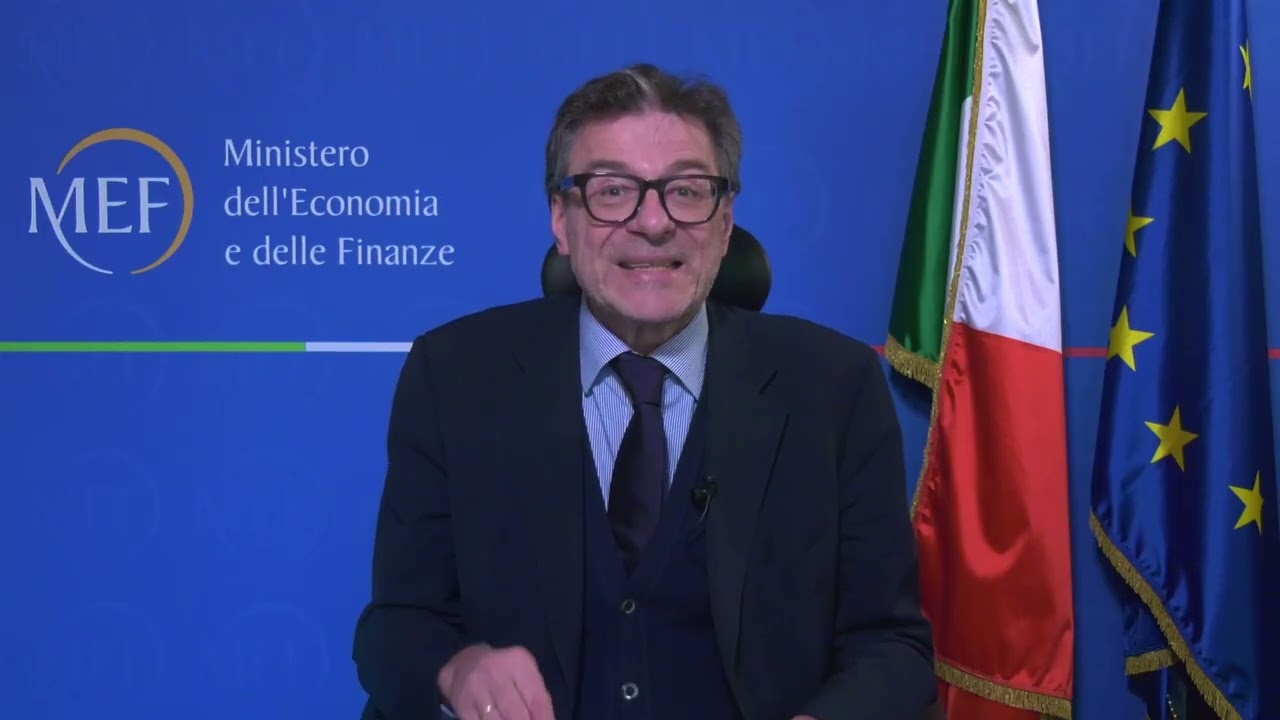 Il videomessaggio del ministro dell’Economia e delle Finanze, Giancarlo Giorgetti