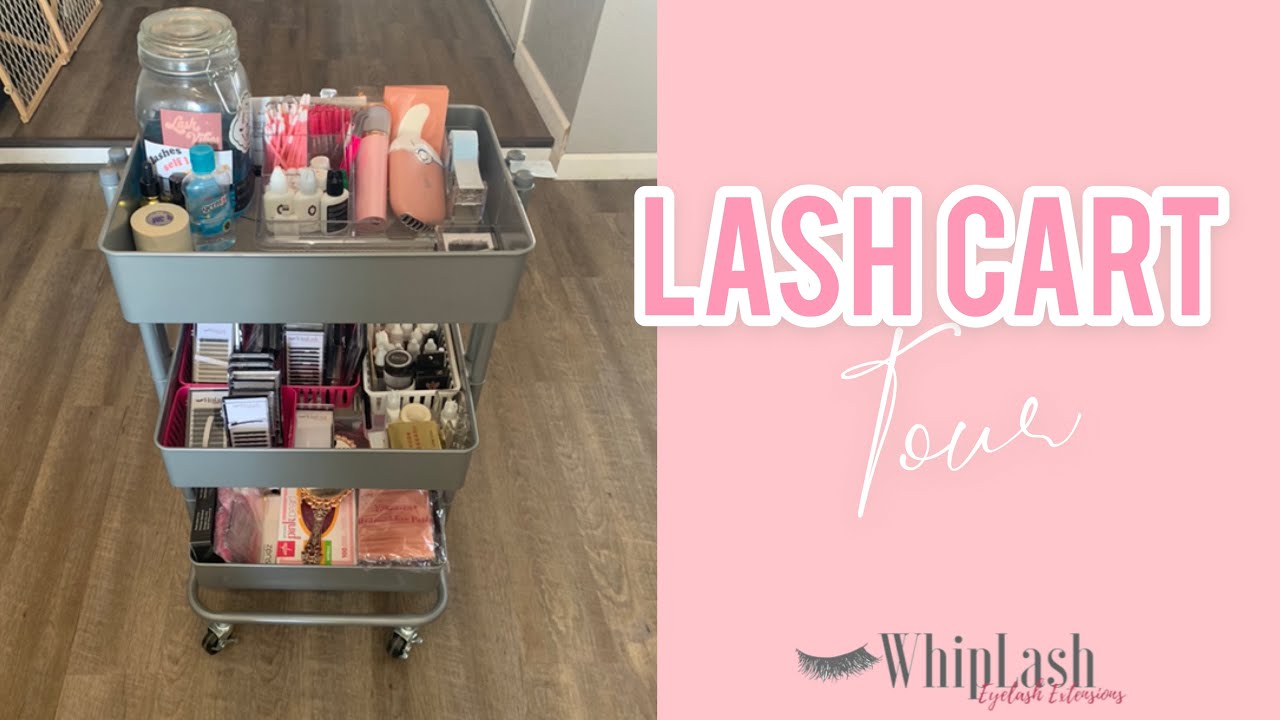 Whats On My Lash Cart?! Whiplash Cart Tour