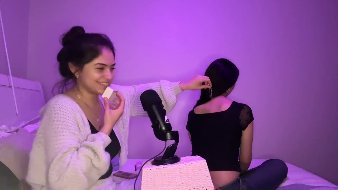 my non-asmrtist cousin gives me asmr! (spanglish)