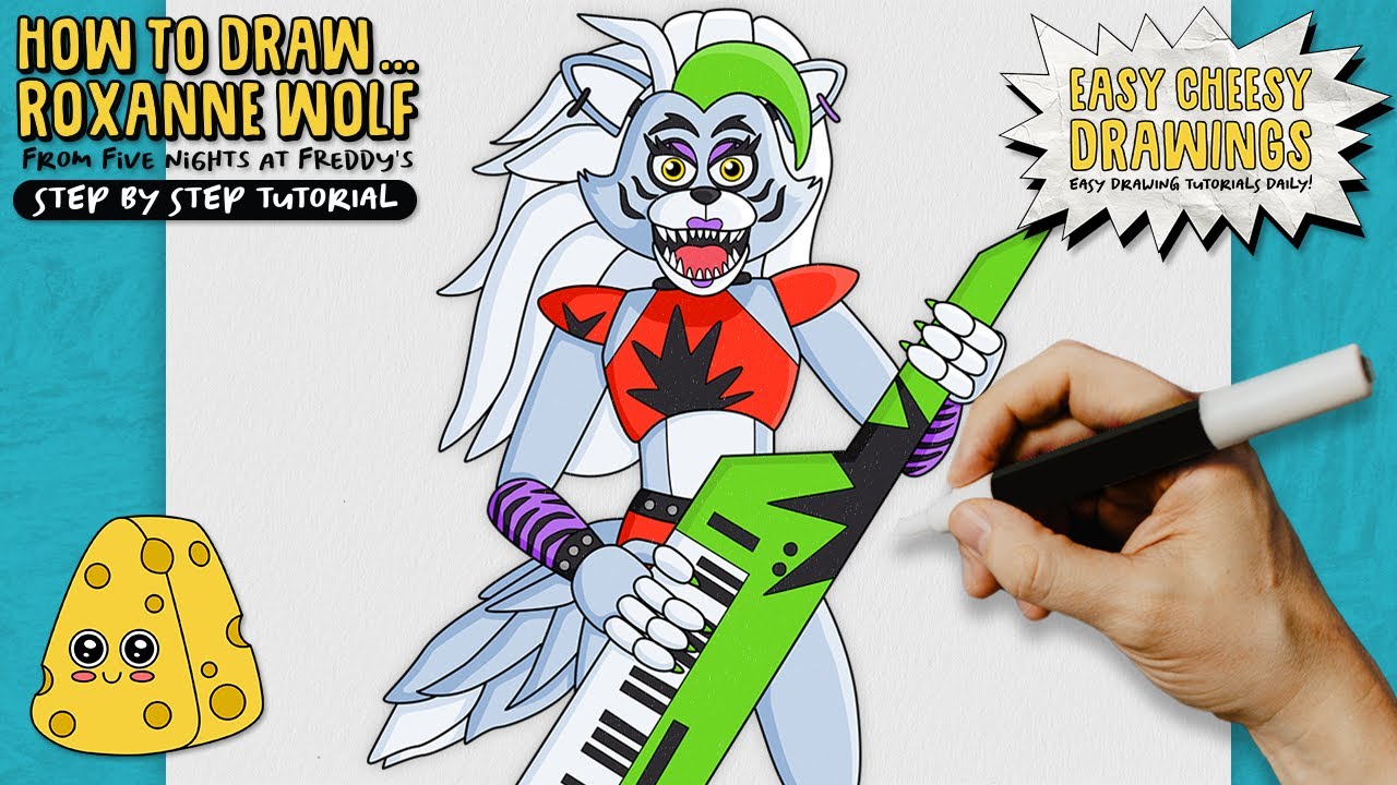 How to Draw ROXANNE WOLF 🤘🐺 (Five Nights at Freddy's) | Easy Step-By-Step Drawing Tutorial