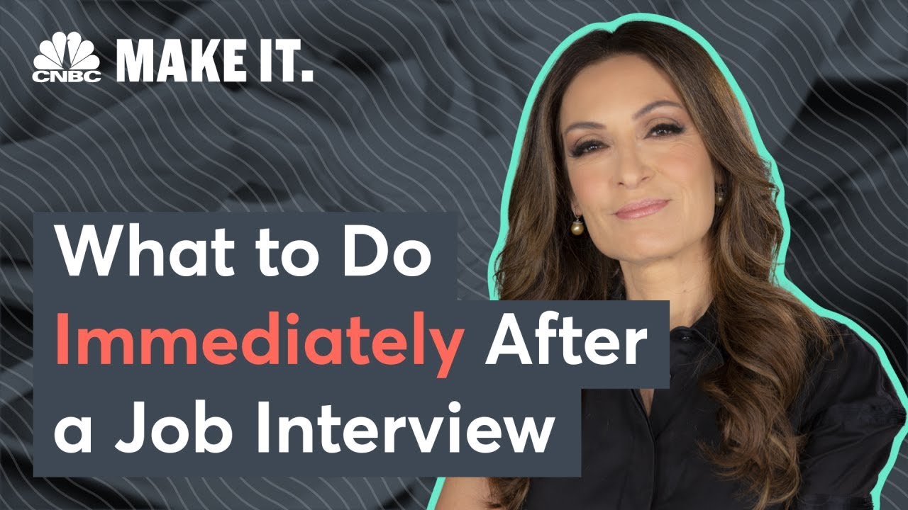 What To Do Immediately After A Job Interview
