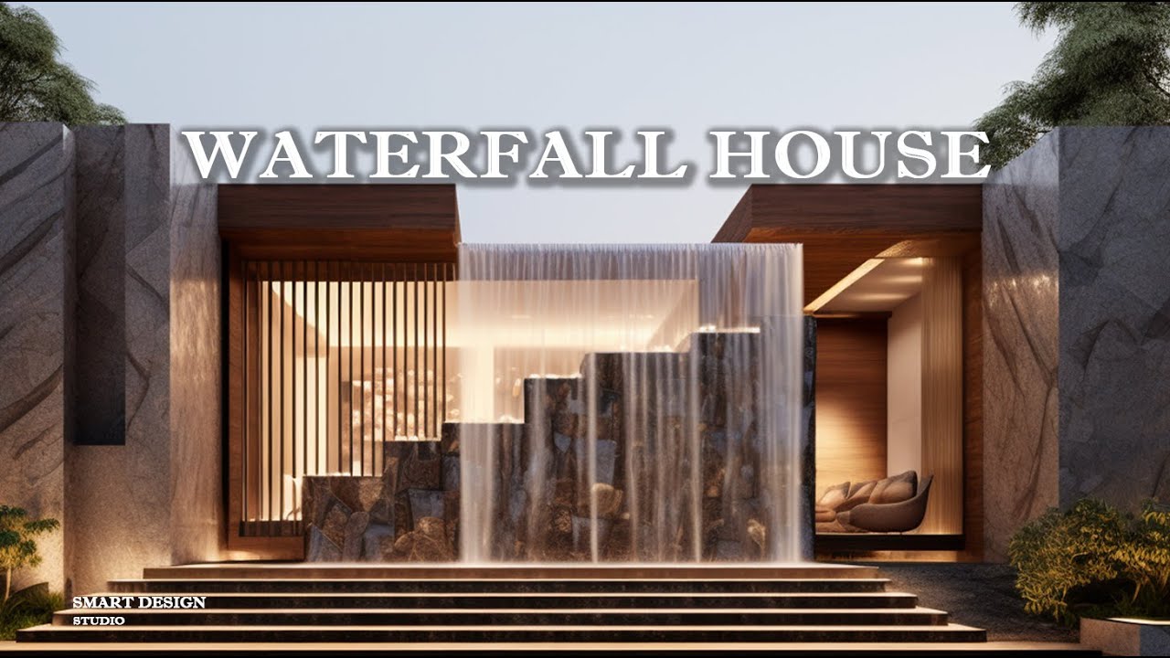 Modern Masterpiece Indian WATERFALL HOUSE in Punjab, India | ARCHITECTURAL DESIGN CONCEPT