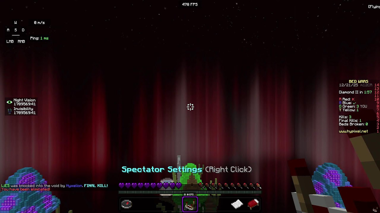 early morning bedwars.