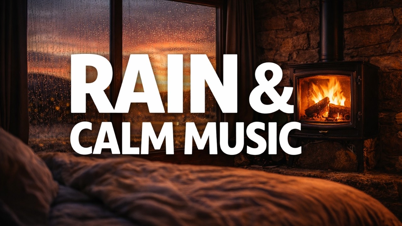 Relaxing Instrumental Music with Rain Sounds 🌧️ 2+ Hours of Calm Ambient Music for Focus & Sleep