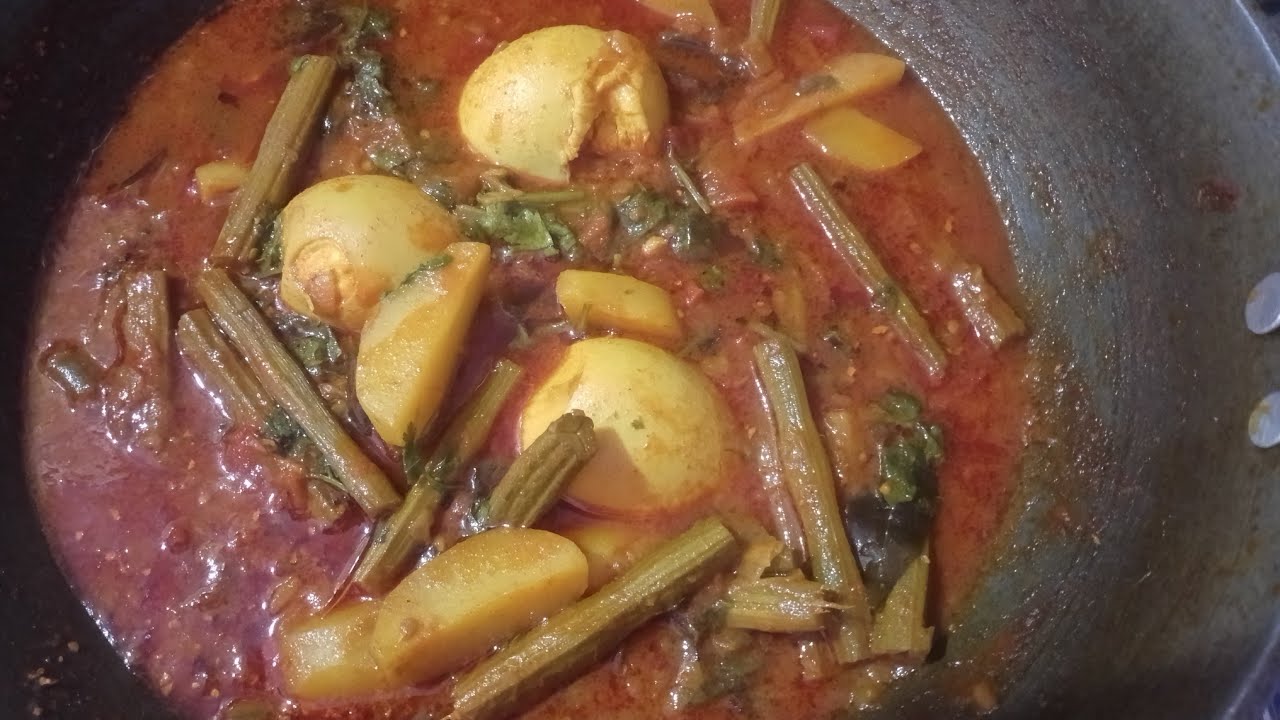 Potato,eggs and drumstick(mulakkada) curry 🍛.#please support and subscribe my channel.