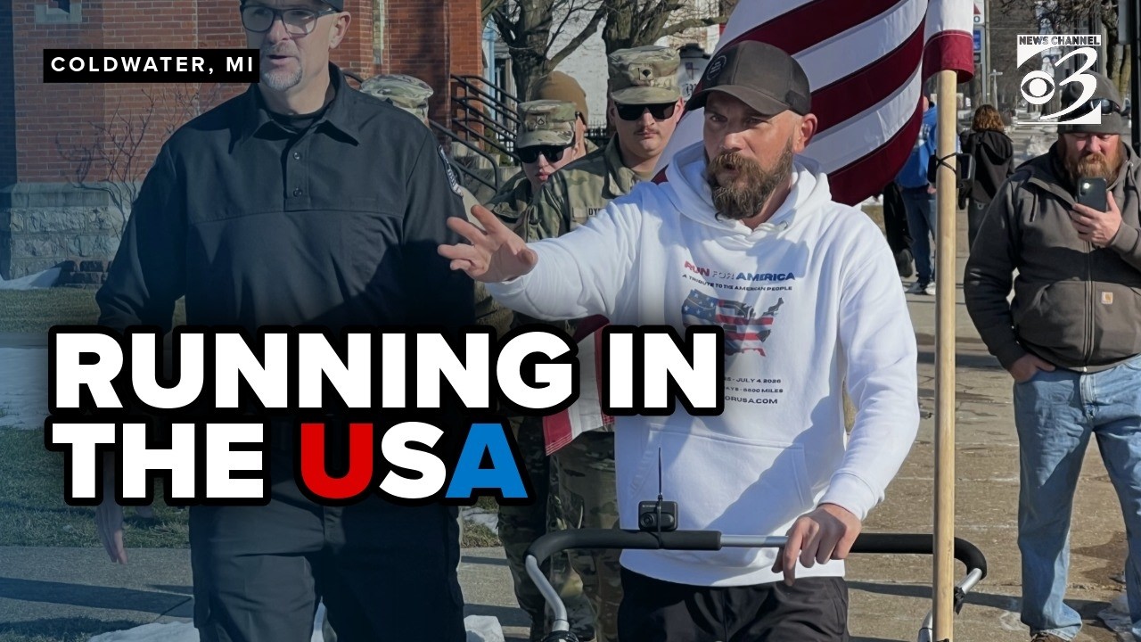 Running in the USA: Man running across all 50 states