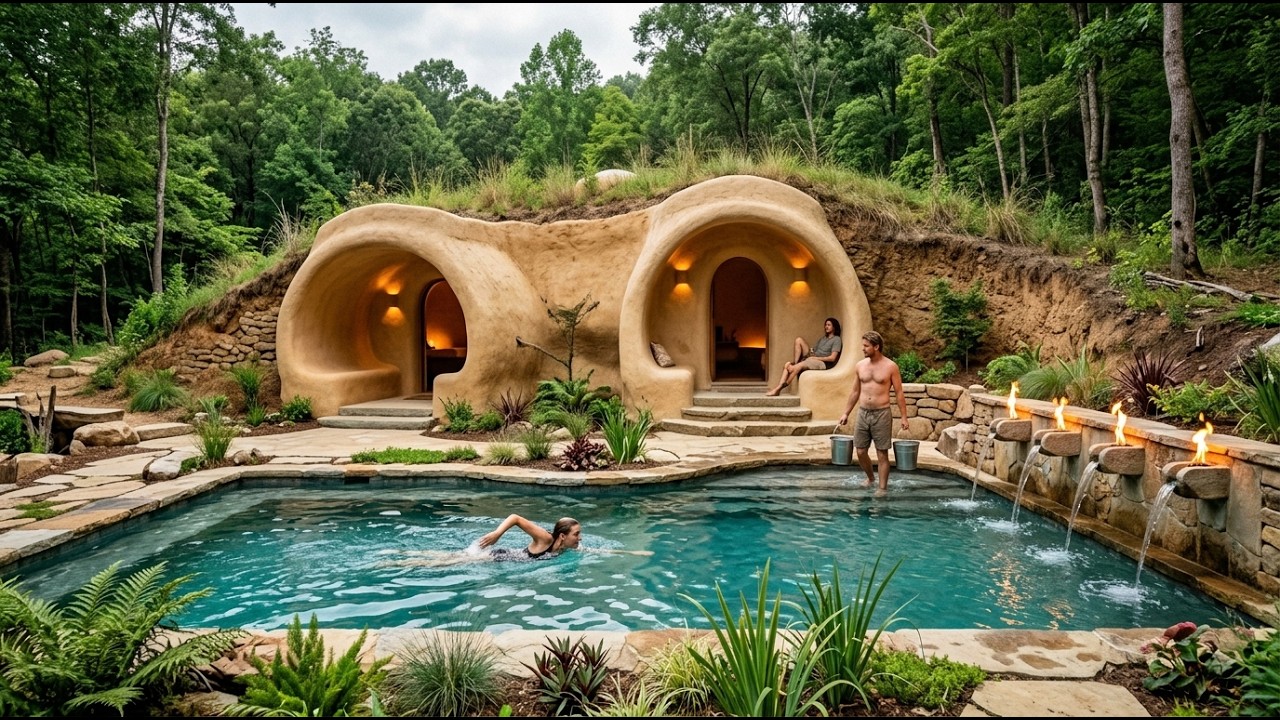 Building a Private Pool in a Luxury Underground House in 149 Days