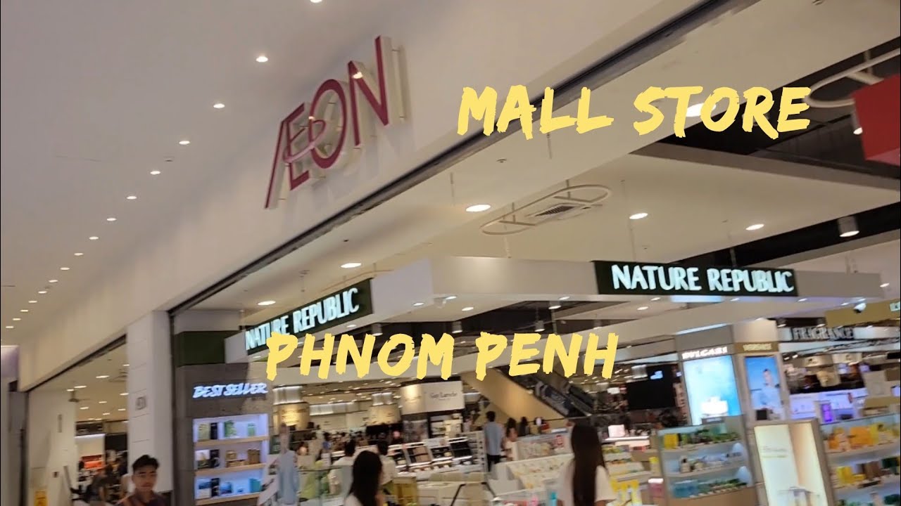 AEON MALL and Store, Gong Cha, Brown Coffee and Blu-O Bowling in Phnom Penh Cambodia October 2022