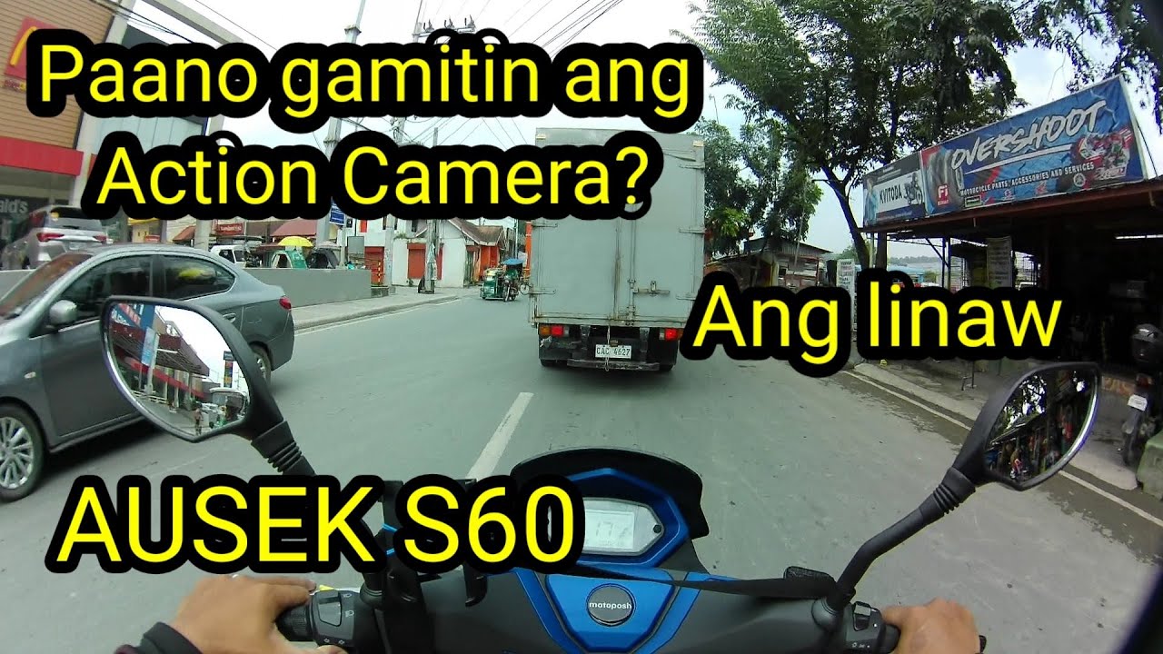 AUSEK S60 4K action camera motovlog