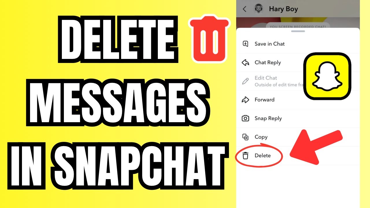 Как удалить сообщения в Snapchat в 2026 году