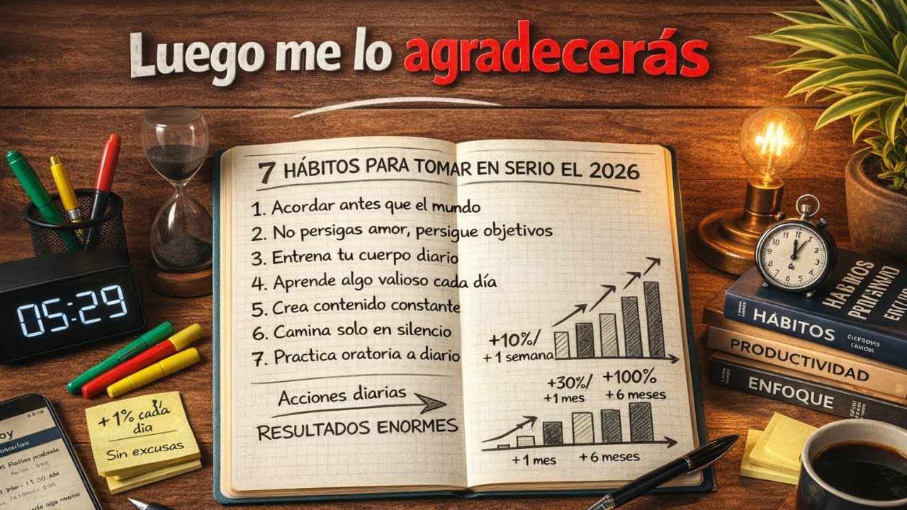 Si te tomas en serio el 2026, empieza ahora con estos 7 hábitos