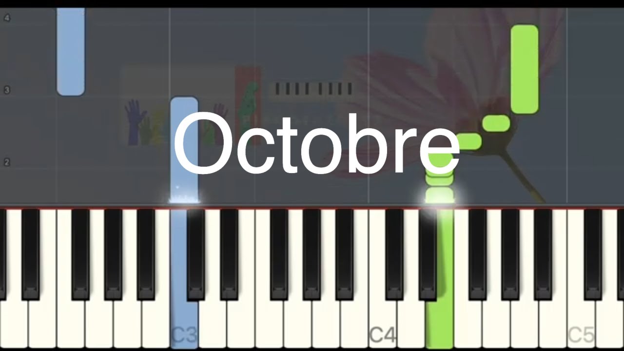 Francis Cabrel - Octobre - Easy piano tuto