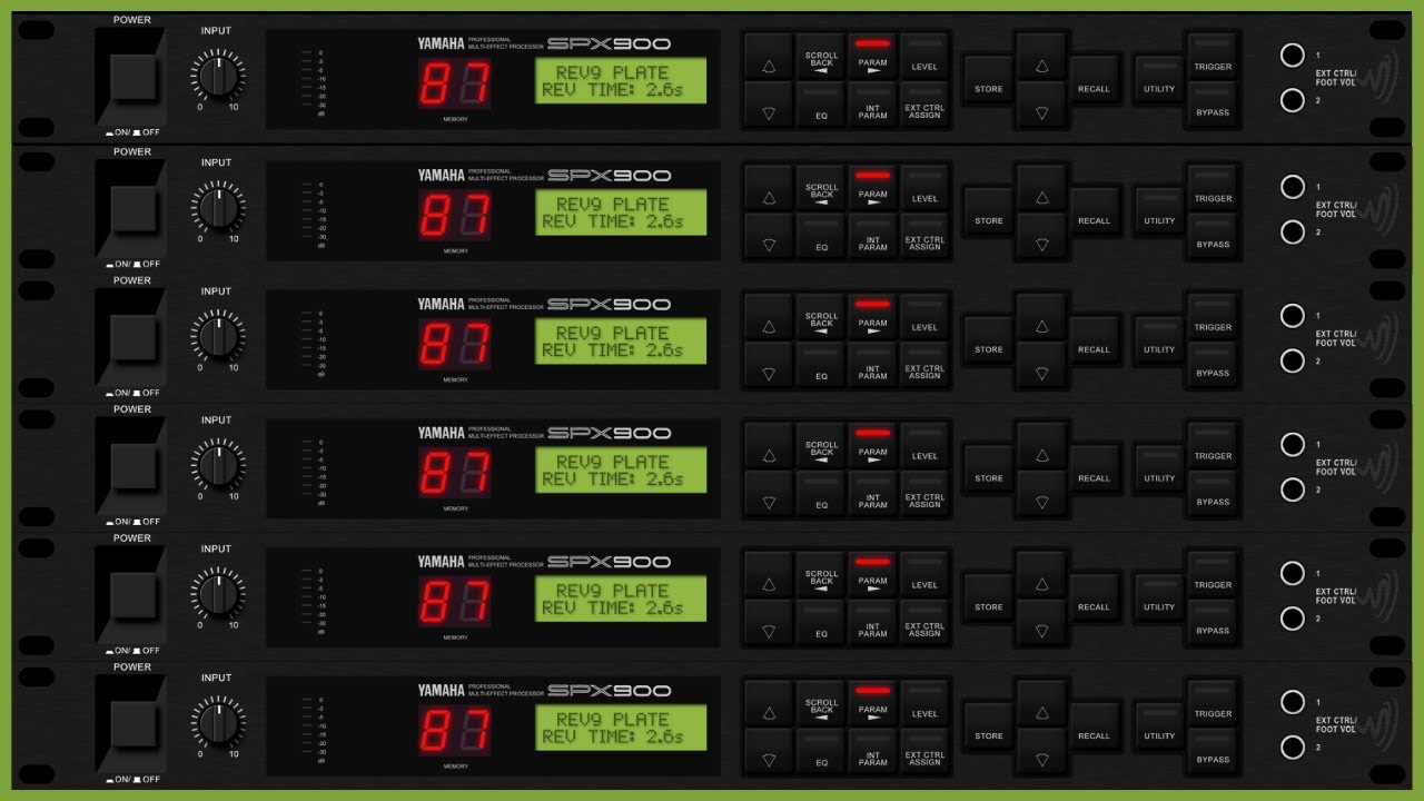 YAMAHA SPX 900 Professional Multi Effect Processor | Electric Guitar | No talk Complete Demo Test 🎸