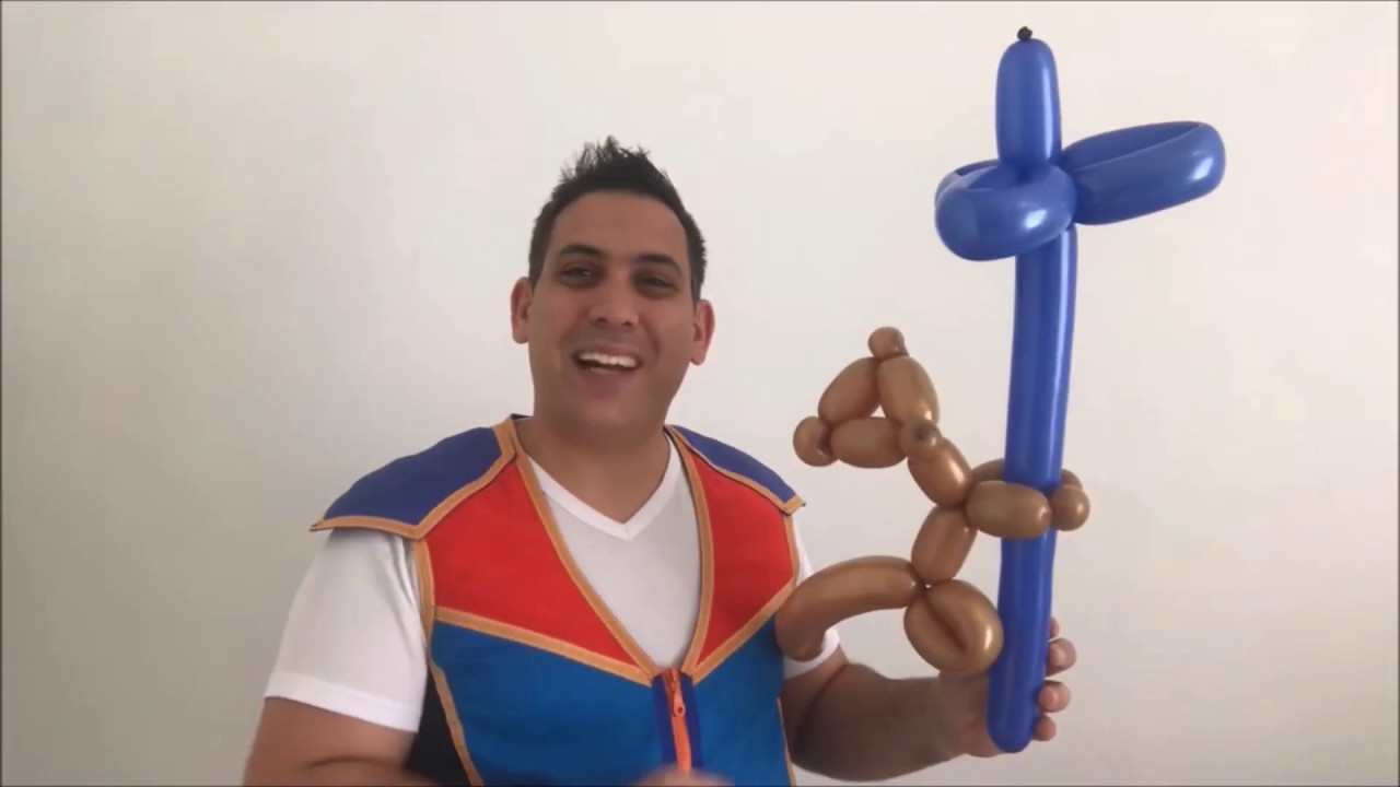 אמן הבלונים אלוני בלוני מלמד איך עושים צורות עם בלונים  שיעור מספר 14   קוף