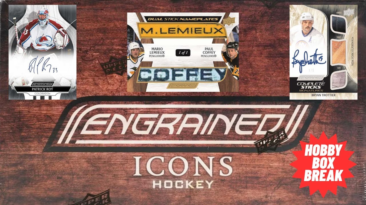 Upper Deck Engrained Icons - Распаковка хоккейной коробки и обзор товара.