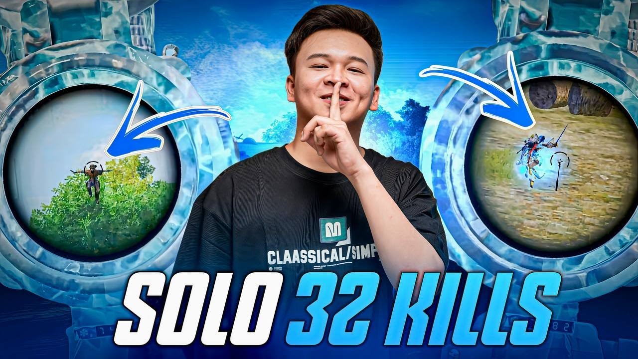 Solo 32 Kills အပြင် AWM နဲ့ပါ ရှယ်ကြမ်းပြနေတဲ့ FLASH😱