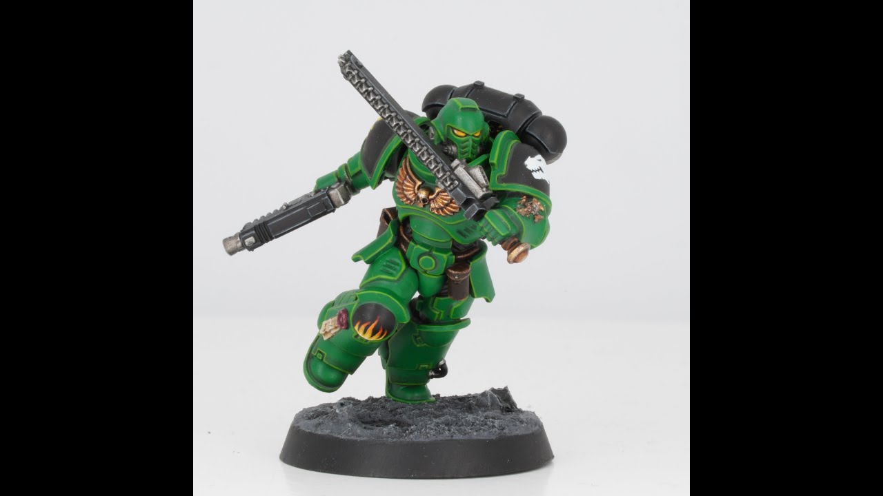 Salamanders Space Marines 360° View, 4k video vs focus stacked still shots