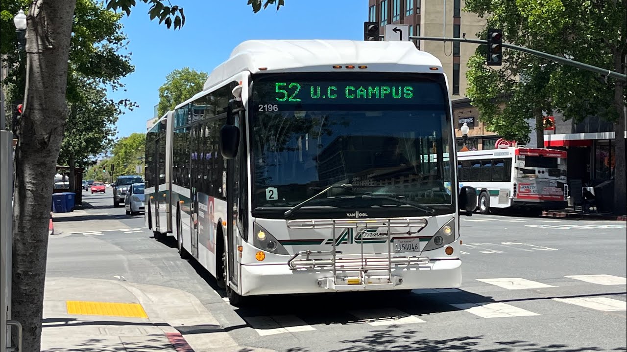 ⁴ᴷ⁶⁰ Energetic Climb! AC Transit 2009 Van Hool AG300 #2196 on Route 52