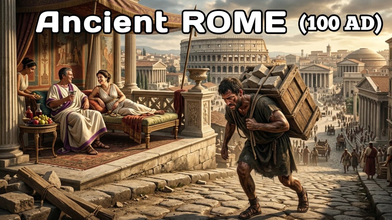 A Normal Day in Ancient Rome (100 AD) || AI Reconstruction 