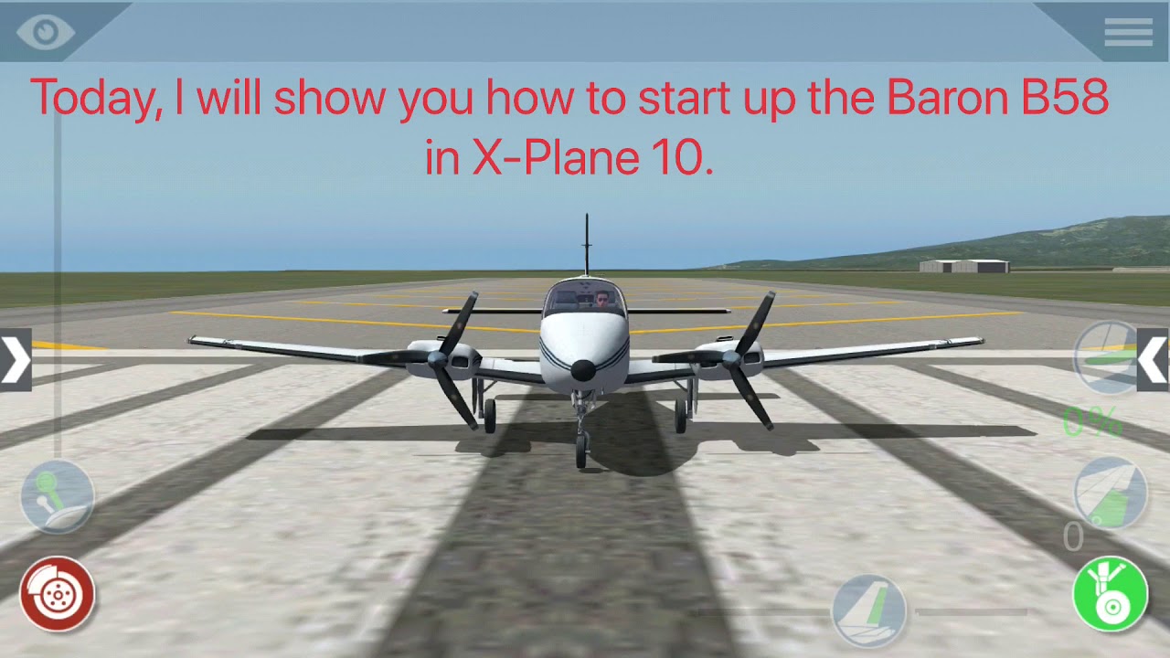 X-Plane 10 | Baron B58 Startup Tutorial