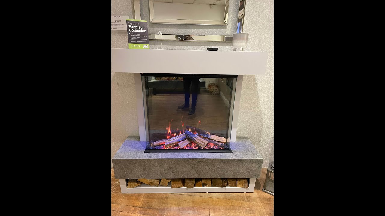 OER Icon Electric Fireplace Suite