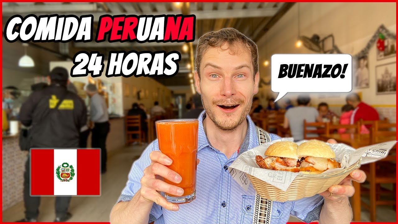 Un día comiendo COMIDA PERUANA 🇵🇪😱 Pollo a la brasa, ceviche, pan con chicharrón...