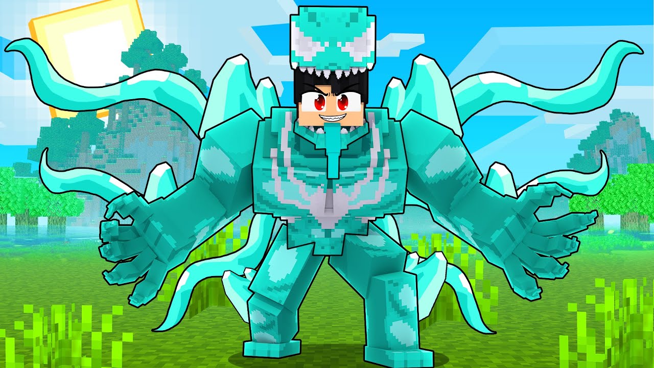 P3DRU tem a SYMBIONTE DO VENOM DIAMANTE no Minecraft