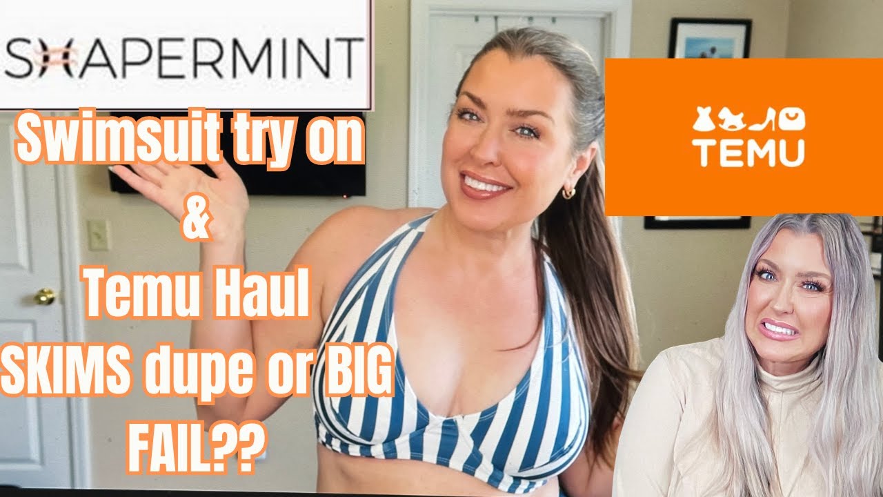 SHAPERMINT SWIMWEAR TRY ON HAUL | TEMU TRY ON HOT OR FLOP? | HOTMESS MOMMA VLOGS
