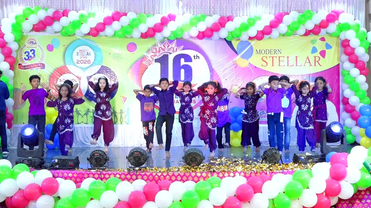 Modern stellar School 16th Annual day - 2nd B  Dance