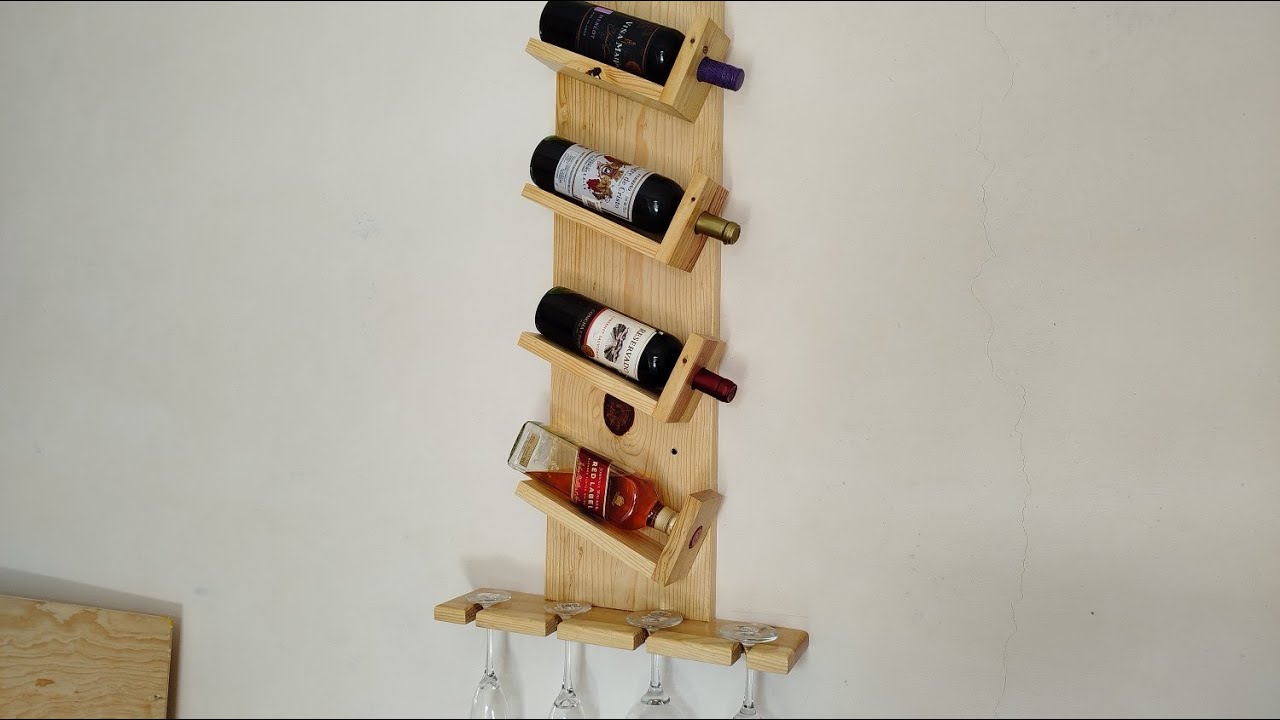 Como Hacer una Repisa de Madera para Vinos