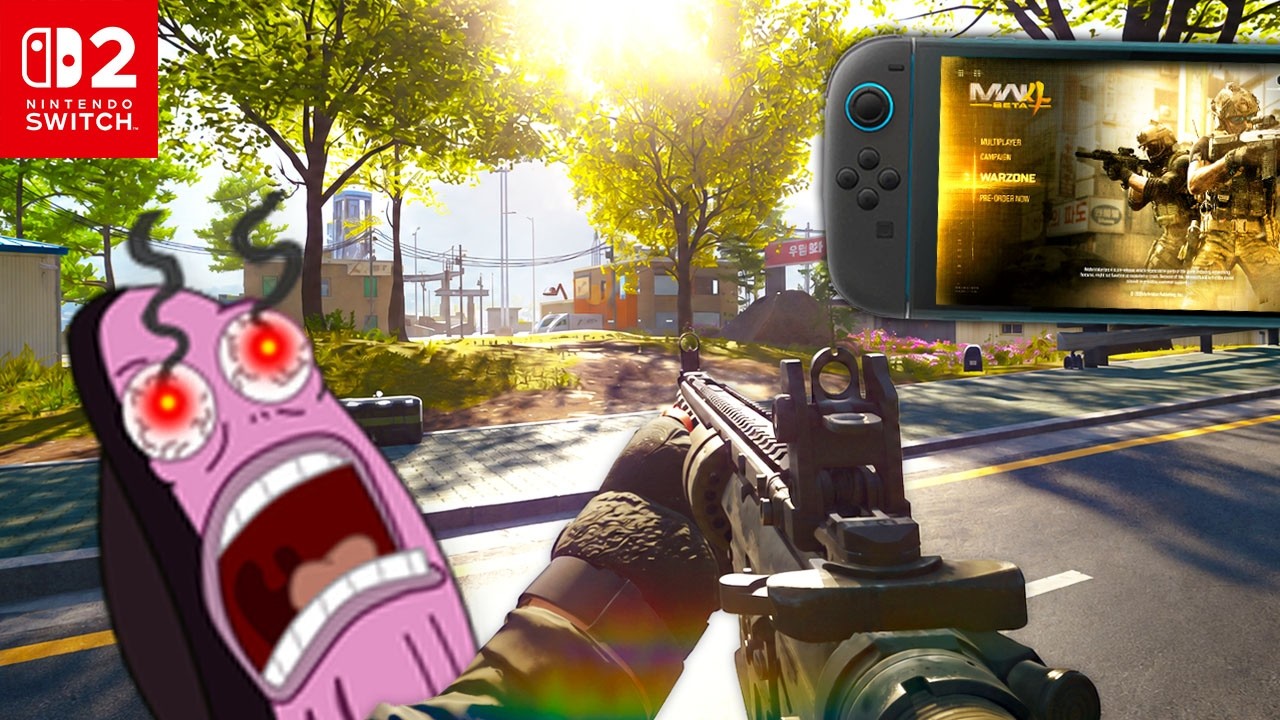 This is MW4 WARZONE on Switch 2...