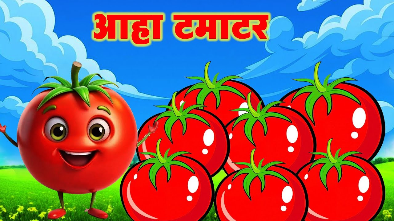 Aaha Tamatar Bade Mazedar  -आहा टमाटर -  Tamatar Song For Kids - Nursery Rhymes  #AahaTamatar