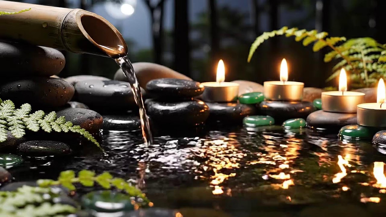 Healing Music + Bamboo Water Sounds 🌿 Deep Healing, Stress Relief & Anxiety