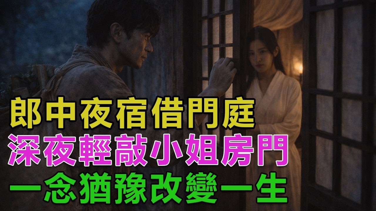 民間故事：郎中夜宿借門庭，深夜輕敲小姐房門，一念猶豫改變一生
