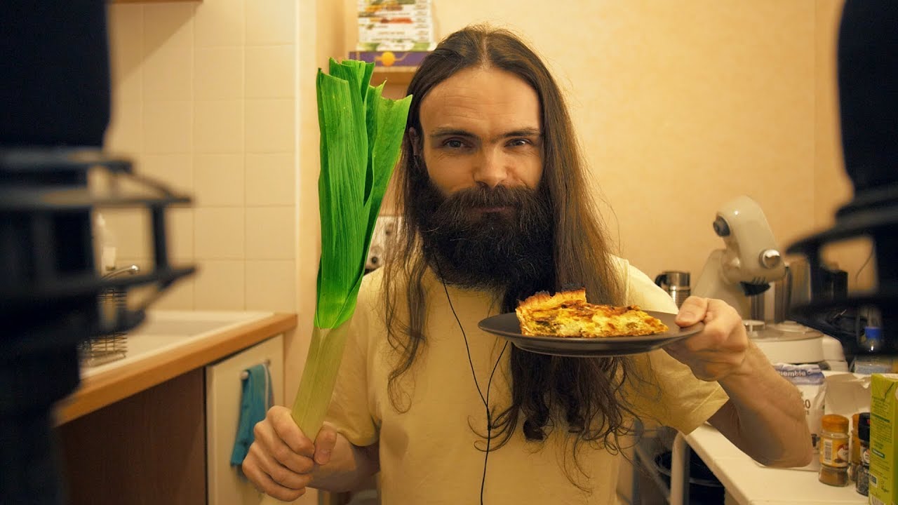 ASMR Eating a Homemade Leek Quiche (Mukbang, English, Soft Spoken)