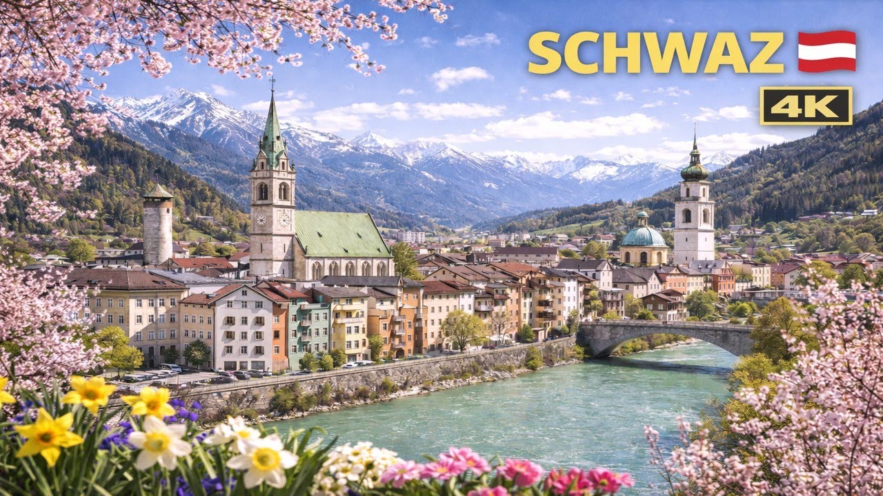 Walking Tour Schwaz, Austria in 4K 🇦🇹| Stunning Alps Town Walk