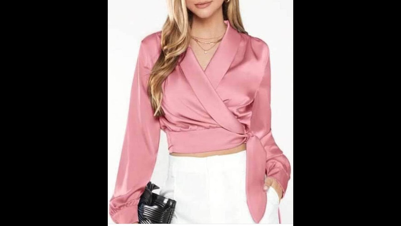 PATRONAJE DE BLUSA #112- Blusa cruzada con cuello smoking