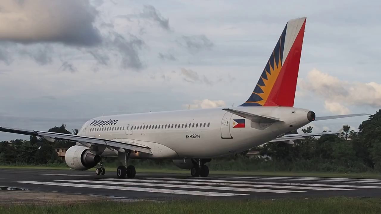 Airbus A320 PAL Express RP-C8604 Tagbilaran airport RPVT/TAG RWY35 November, 21, 2017