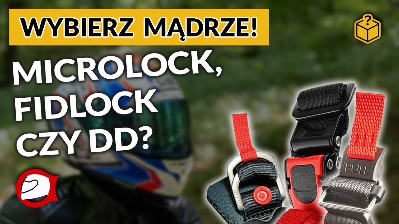 Microlock, podw&oacute;jne D, a może fidlock? Zapięcia w kaskach motocyklowych